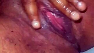 Her Pussy Drips Wet While Spreading Legs Wide Open