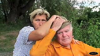 Blonde Girl Washes in River, Spotted by Elders