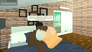 Roblox slut throat fucked by BBC