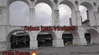 Carioca ebony slut full of fire with playboy Kadu Ventri