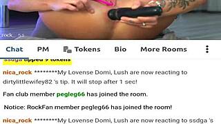 Nica rock reaches intense orgasm through solo masturbation