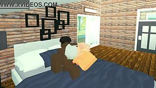 Roblox slut throat fucked by BBC