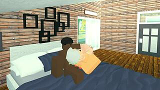 Roblox slut throat fucked by BBC