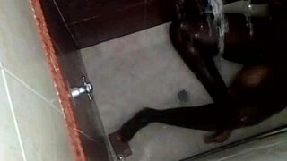 Shower Spying Turns Into Steamy Bathroom Lesbian Action