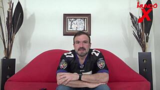 He Fucks Friend Hard and Cums in Mouth and Tits