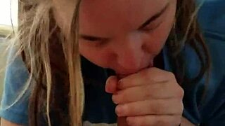 Blonde Deepthroats Big Black Cock