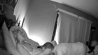 amateur couple tries sex on camera for the first time, starting with blowjob and ending in creampie