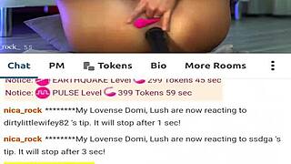 Nica rock reaches intense orgasm through solo masturbation