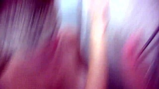 Teen with Big Tits Gives Deepthroat Blowjob Under Shower