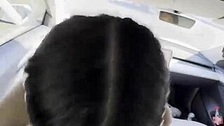 Asian Girl Feels Intense Creampie In Moving Car