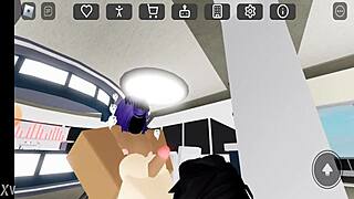 Roblox futanari with big black cock fucks white girl