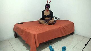 Rebellious 18 Year Old Student Shows Dark Dry Pussy