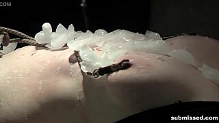 I see struggling woman suspended and humiliated