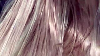 blonde stepdaughter arrives with cum in panties