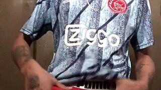 Enjoying a tattooed guy masturbating on camera compilation