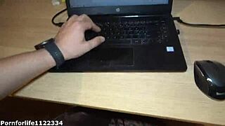 Teen Secretary Sucks Cock Under Desk With Ball Licking And Deepthroat Until Cum