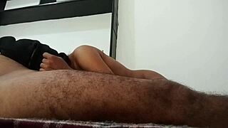 Teen girl explores touching a guy's dick during sex