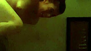 Tiff subtly sucks another cock, swallowing while showing her small tits in this detailed scene