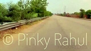 Pinky Naked Dare On Indian Highways