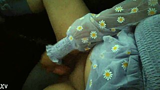 Girl likes putting dildo in public?