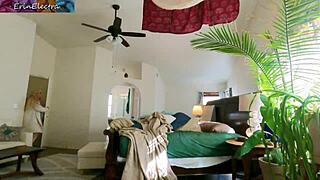 Stepmom Seduces Stepson for Bed-Sharing Creampie on Holiday Trip