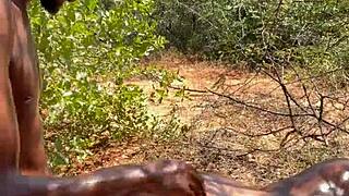 home made outdoor creampie with wet pussy 😏