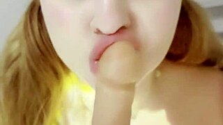 Brazilian blonde squirts hard during anal on living room table