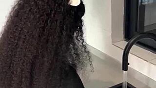 Ebony Maid Caught Riding Boss - Full Wet Action on XRed