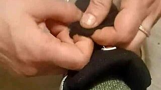 friend trashes my sneakers with feet fun