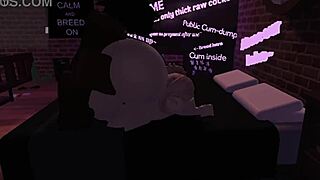 look at this puta in roblox getting fucked by monster cock!