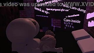look at this puta in roblox getting fucked by monster cock!