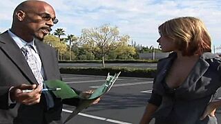 monster black cock buried in mother in law's tight pussy on bed in doggystyle