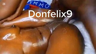 African juicy pussy squirts hard for my cock in Naija porn.