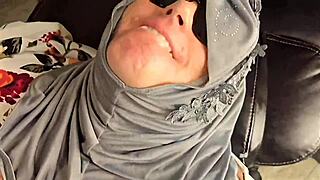 Fat BBW sucks black cock and gets creampie in public.