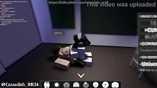 teacher roleplay in classroom, student gets blowjob, doggystyle, handjob, riding, cumshot for a grade.