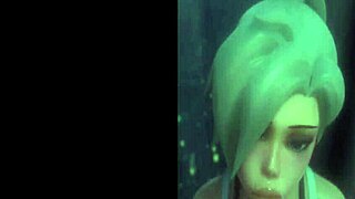 Overwatch mercy gets her pussy pounded in this compilation!