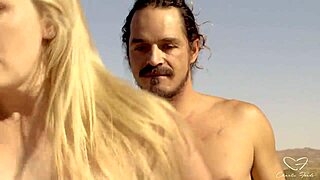 Blonde Takes Deepthroat and Cumshot on Big Tits in Doggy