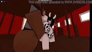 Cow Girl Gets Fucked by Bull