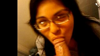 Latina Teen Gives Blowjob To Big Dick