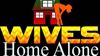 Horny milf wife enjoys solo masturbation in glamorous setting.