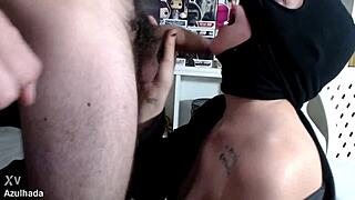 Sucking My Argentinian Stepbrother's 20cm Monster Cock!