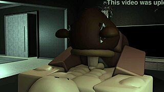 bear girl totally dominates her boyfriend's cock 😈