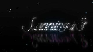 Blonde teen 18+ Amira drills her tight pussy with fingers.