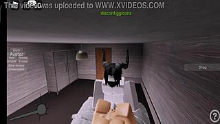 i got fucked by a devil on roblox, sucking his monster cock and getting my ass pounded, add me too