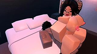 Fucking a busty latina in roblox condo