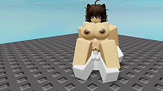 I fucks a cute kitty with monster cock, riding cowgirl style. It's so intense and all.