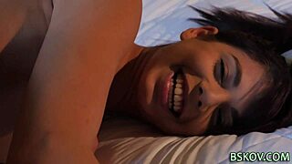 Cute Little Latina Babe Rubs Her Petite Ass