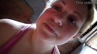 blonde mel teases on webcam video call