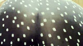 i can't stop staring at that sexy blonde's big ass in leggings, her natural tits are so hot