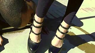 Cum On Lacie's Big Tits With That Big Black Cock Domination